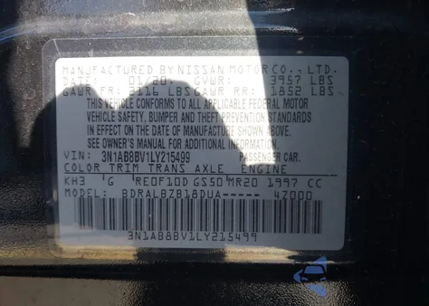 2020 Nissan Sentra S Xtronic Cvt from USA, damaged, VIN 3N1AB8BV1LY215499
